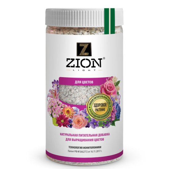 Субстрат ZION ионитный для цветов без нитратов 0,8кг