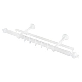 Карниз 2-рядный LEGRAND Кантри 28мм 240см белый, арт.58062582