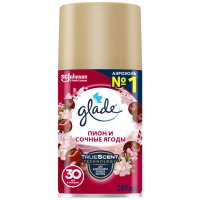 Освежитель воздуха GLADE Automatic Пион и Сочные ягоды 269мл сменный блок