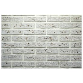 Плитка декоративная гипсовая КАСАВАГА Под кирпич арт. 0317 белая коричневая