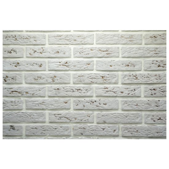 Плитка декоративная гипсовая КАСАВАГА Под кирпич арт. 0317 белая коричневая