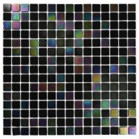 Мозаика стеклянная BONAPARTE Filo 32,7x32,7x0,4 глянцевый черный