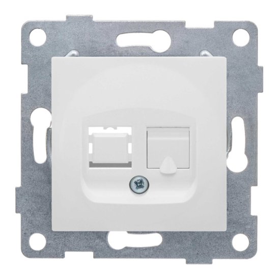 Розетка компьютерная GUSI Ugra RJ45 одинарная белый