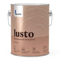 Антисептик лессирующий TALATU Lusto  для защиты деревянных фасадов 2,7 л бесцв.,арт.S1214003003