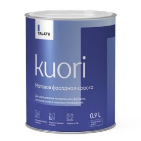 Краска атмосферостойкая TALATU Kuori База С фасадная 0,9 л бесцветная, арт.S1206003001