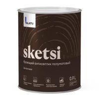 Антисептик кроющий TALATU Sketsi База С для защиты деревянных фасадов 0,9 л бесцв.,арт.S1215003001