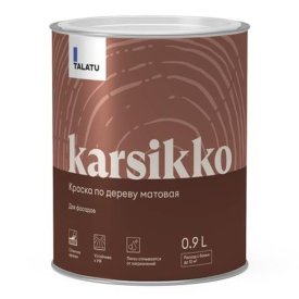 Краска полиакриловая TALATU Karsikko База С по дереву для фасадов 0,9 л бесцветная, арт.S1212003001