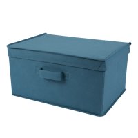 Коробка для хранения HANDY HOME Аквамарин 40x30x25см спанбонд с крышкой с ручкой синий