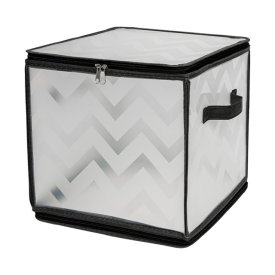 Коробка для хранения HANDY HOME Зигзаг 30x30x30см полипропилен складной на молнии серый
