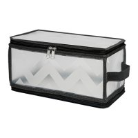 Коробка для хранения HANDY HOME Зигзаг 30x15x15см полипропилен складной на молнии серый