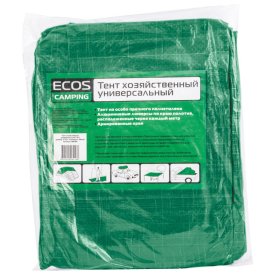 Тент полиэтиленовый ECOS 4х4м с люверсами 60г/м2