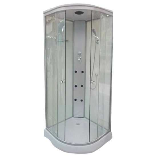 Кабина душевая Classic 100x100x215см г/м низкий поддон 1/4 круга