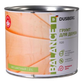 Грунт-антисептик для дерева DUSBERG Balance 2л бесцветный, арт.1120200