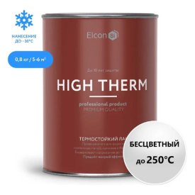 Лак термостойкий ELCON High Therm для печей и каминов 0,7кг, арт.00-00002950