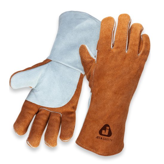 Краги спилковые JETA SAFETY пятипалые на подкладке JWK401-XL