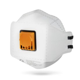Респиратор складной JETA SAFETY JM-9322 FFP2 с клапаном трехпанельный