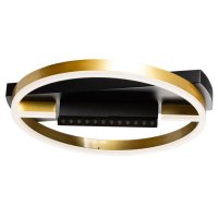 Люстра потолочная DECITY Драйв 12Вт+24Втх2 LED 3600Лм 3000/4000/6000К металл акрил черный золото