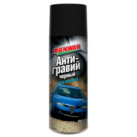 Антигравий черный RUNWAY 450мл аэрозоль