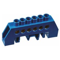 Шина нулевая NAVIGATOR в изоляционной оболочке 6 отверстий 1шт латунь