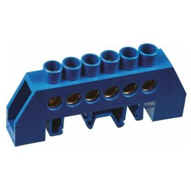 Шина нулевая NAVIGATOR в изоляционной оболочке 6 отверстий 1шт латунь