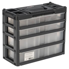 Органайзер STELS 310х150х260мм 4 отделения черный