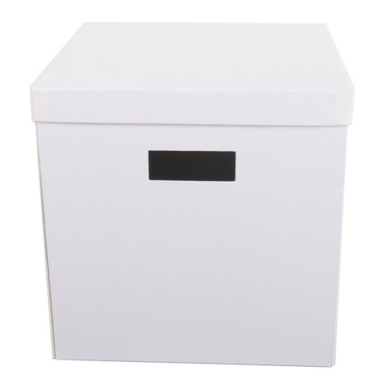 Короб для хранения TODELIA Эдж/Absolute 280х280х280мм картон белый