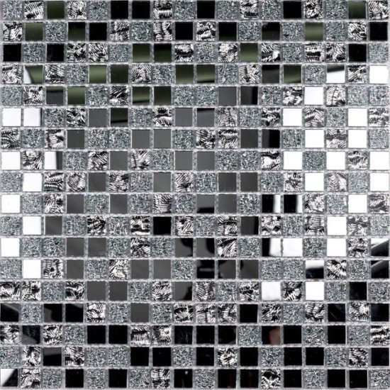 Мозаика стеклянная BONAPARTE Mirror 30x30x0,4 зеркальный серебряный