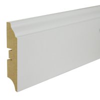 Плинтус МДФ BESTENHAUS 82 2200х82х12мм белый под покраску