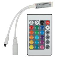 Контроллер RGB ЭРА 72-144Вт 12-24В IP20 ИК пульт