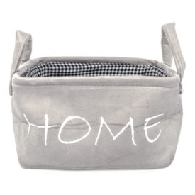 Корзина для хранения TODELIA Скейл/Gate 260х160х120мм полиэстер/металл серая