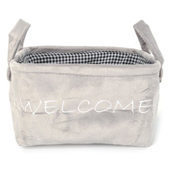 Корзина═для═хранения TODELIA Скейл/Gate 260х160х120мм полиэстер/металл серая