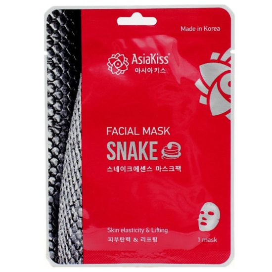 Маска для лица ASIAKISS Snake essence с пептидозмеиного яда 25мл