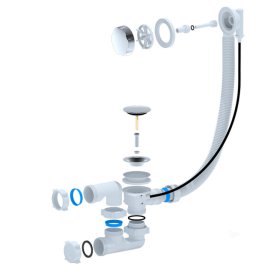 Слив-перелив для ванны CERSANIT Smart полуавтомат универсальный