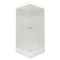 Кабина душевая TRITON 90x90x210см квадрат белый низкий поддон