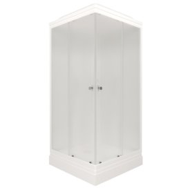 Кабина душевая TRITON 90x90x210см квадрат белый низкий поддон