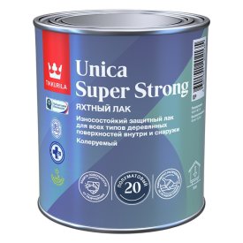Лак алкидно-уретановый TIKKIVALA Unica Super Strong яхтный полуматовый 0,9л, арт.700014011