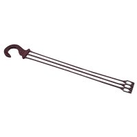 Подвес для кашпо 45см  темно-коричневый пластик