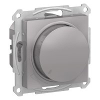 Диммер поворотно-нажимной SYSTEME ELECTRIC Atlas Design 400Вт алюминий