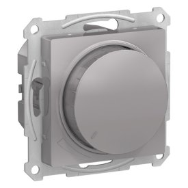 Диммер поворотно-нажимной SYSTEME ELECTRIC Atlas Design 400Вт алюминий