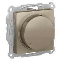 Диммер поворотно-нажимной SYSTEME ELECTRIC Atlas Design 400Вт шампань