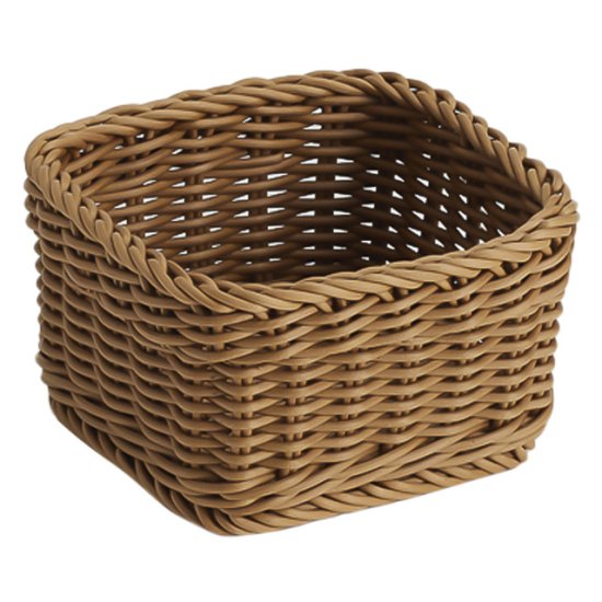 Корзинка ESPRADO Костра/Costura 1,4л 14x14x8см хаки плетеная полипропилен