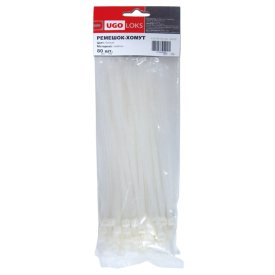 Стяжка кабельная 200х4,8мм 80шт белый