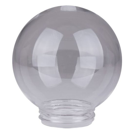 Плафон для фонаря уличного TDM ПММА 160мм А85 резьба прозрачный