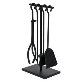 Набор для камина Печные штучки 50х22х15 см 4 предмета на подставке