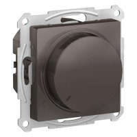 Диммер поворотно-нажимной SYSTEME ELECTRIC Atlas Design 400Вт мокко