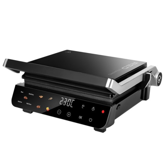 Электрогриль RED SOLUTION G830D 2000Вт съемные панели черный