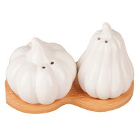 Набор для специй NOUVELLE HOME Натурель/Naturel 2632060 12,5х7х8,5см 2 предмета на подставке фарфор