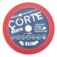 Диск алмазный CORTE XSD76 по керамограниту 76х1,2х10мм X-Type