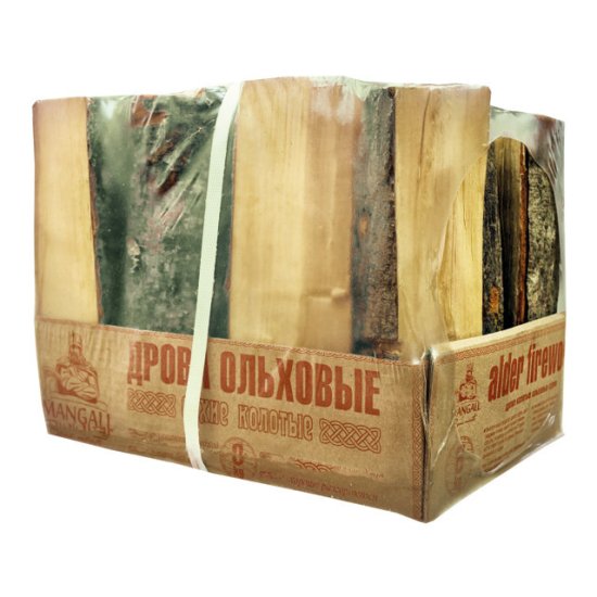 Дрова ольховые  колотые сухие 8 кг