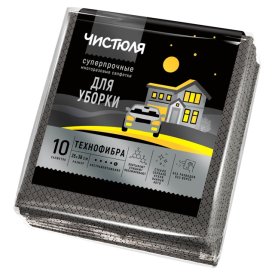 Набор салфеток ЧИСТЮЛЯ 10шт 35х38см технофибра